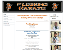 Tablet Screenshot of flushingkarate.com